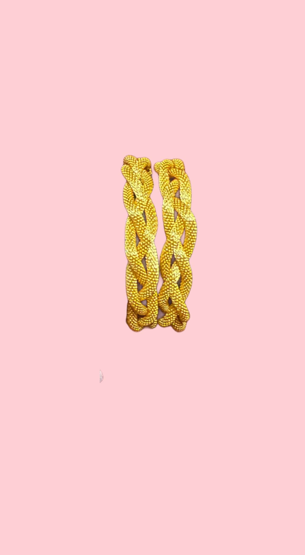 Braided gold cuff set (2pc)