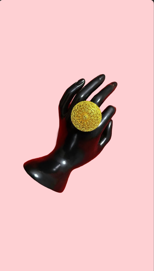 Jumbo sphere ring