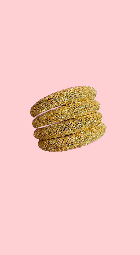 Golden harmony bracelet stack (4pcs)