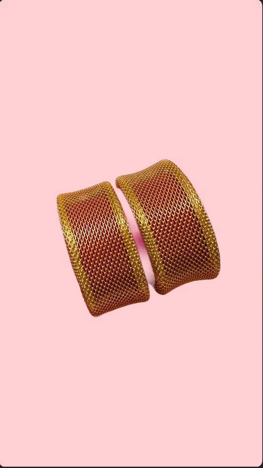 Golden fusion bracelet set (2pc)