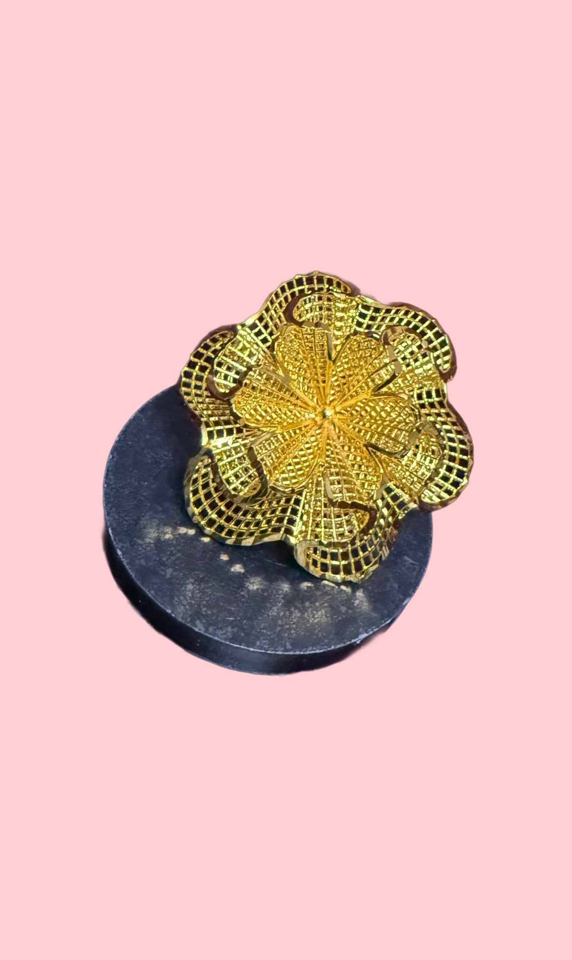 Jumbo floral blossom ring